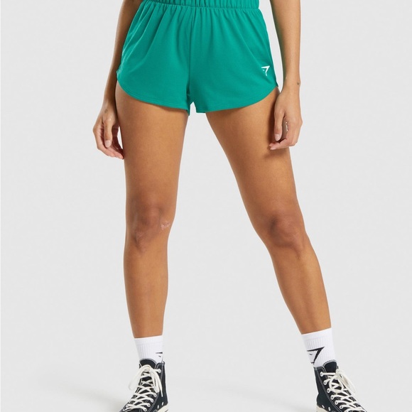 Gymshark Training Shorts, Woman’s Green Small Gym Shorts - Picture 2 of 6